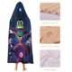 thumbnail image 4 of Chico Bestia Lobo Solitario Manta Capa con Capucha Anti-Bolitas, Manta de Lana Ártica Suave, Manta Portátil de Felpa Ligera y Lujosa, Poncho para Siesta en Casa y Oficina, 100*130cm, 4 of 6