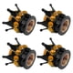 thumbnail image 4 of 4 Uds Tapa De Válvula De Neumático De Corona De Coche Tapa De Tapa De Aire De Vástago Automático Para Bicicletas SUV Aureate, 4 of 5