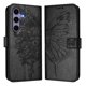 thumbnail image 2 of Funda cartera mariposa para Samsung Galaxy S24 con soporte y ranuras para tarjetas Negro, 2 of 5