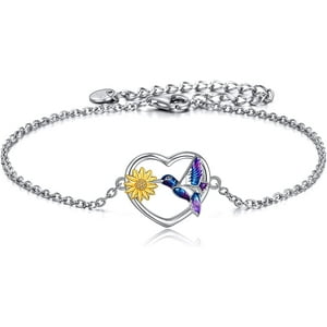 Vousez - Pulsera Colibrí Girasol Plata 925