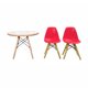thumbnail image 2 of Comedor Blanco Con 2 Sillas Rojas Eames, 2 of 3