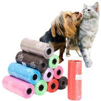 Genérico - Pack 12 Rollos Bolsas Para Desecho Mascotas Diseño Huellas