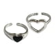 thumbnail image 5 of Anillo De Amor Anillo De Forma De Corazón De Apertura Ajustable Simple Para Esposa Mujer Bodas, 5 of 5