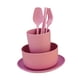 thumbnail image 4 of Juego De Vajilla De Paja De Trigo De 6 Piezas, Platos Y Cuencos Para Dormitorio Universitario, RV, Color Rosa, 4 of 5