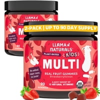 Gomitas Multivitamínicas Para Niños Llama Naturals, Veganas Y Orgánicas