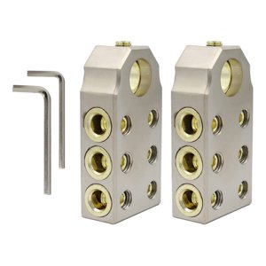 Ioensy - Abrazadera De Conector De Terminal De Batería De Coche De 6 Vías Universal Para Coche Marino Rvs