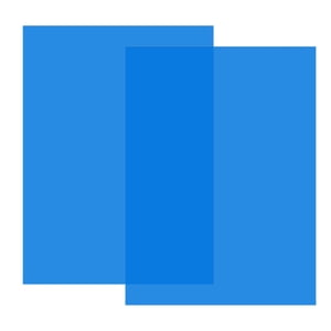 Magideal - 2 Filtros De Luz De Gel De Corrección De Lámina Translúcida De Pvc, Superposiciones De Colores Hechas A Mano A4 Para Lámpara, Proyecto De Exhibición Azul