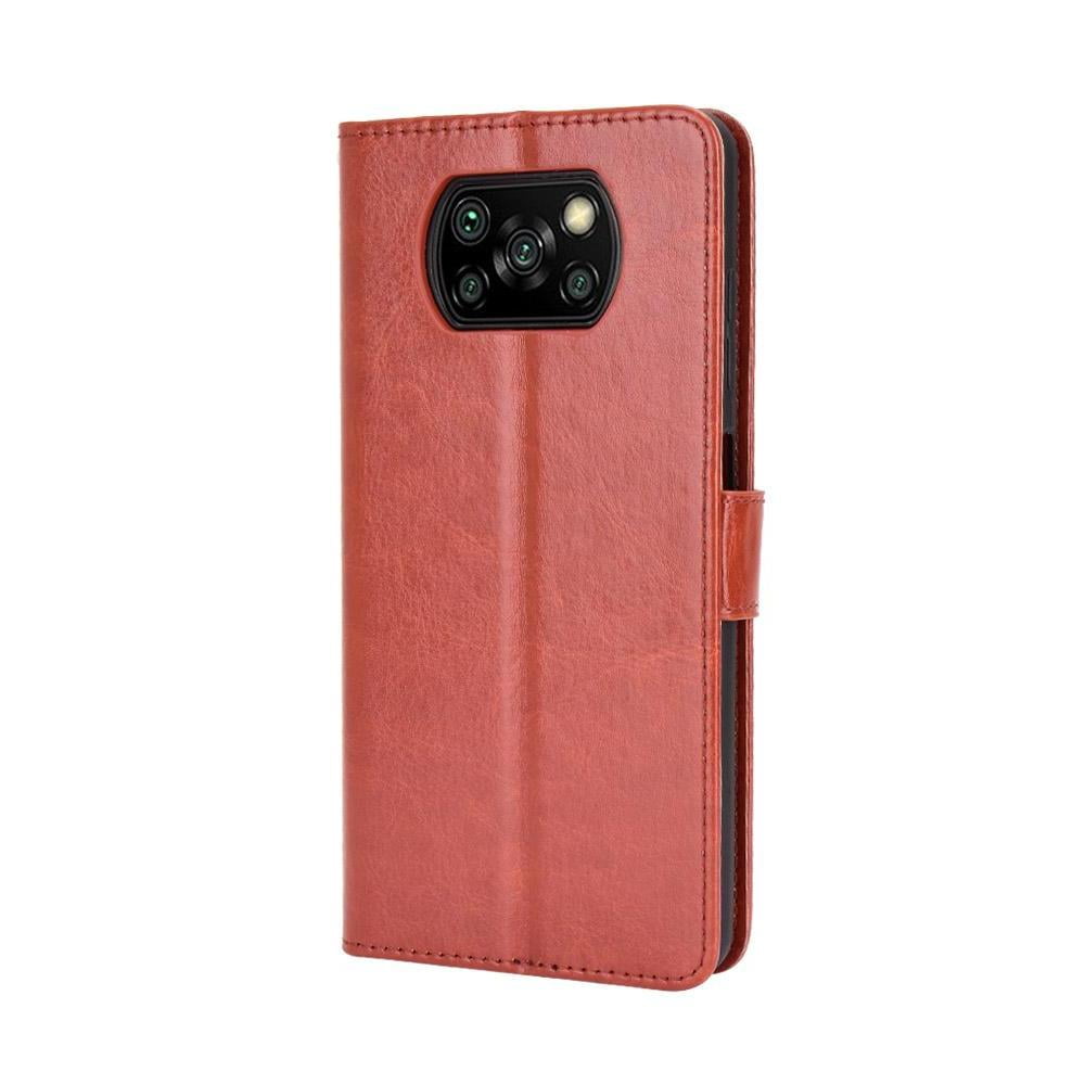 Foxdock - Funda Tipo Libro Para Xiaomi Poco X3 Nfc, Cartera Todo‑en‑uno, Funda Multifuncional Con Tarjetero Y Correa De Muñeca Desmontable