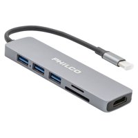 Hub Usb-C Multipuertos 6 En 1 Philco