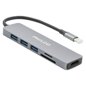 Hub Usb-C Multipuertos 6 En 1 Philco