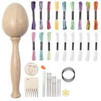 Magideal - De Agujas Para Zurcir Huevos, Accesorios Para Tejer, Reparación Fácil De Sujetar, Hongo Para Zurcir De Madera Para Reparar Calcetines, Pantalones,