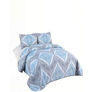 Genérico - Cubrecama De Verano Con Pompon Y Diseno King Multicolor