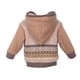 thumbnail image 2 of Chaleco Bebé Niño con Botones Forrado Tejido Jacquard Café, 2 of 3