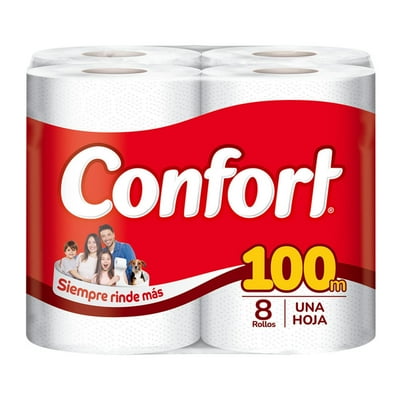 Papel Higiénico Max Una Hoja 100 M 8 Un Confort