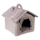 thumbnail image 4 of Cama Para Gatos, Suave, Tipo Cueva Para Gatitos, Con Asa, Compacta, Tama?o S, Gris, 4 of 5