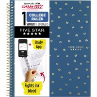 Cuaderno Espiral Five Star 1 Materia, Rayado Universitario, 21.6X28 Cm