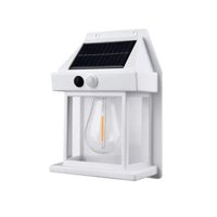 Importclick - Farol Foco Solar Pared Sensor Movimiento 3.2 V Luz Cálida Blanco