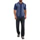thumbnail image 2 of Camiseta Polo de Hombre de Jacquard de Manga Corta con Botones Abajo Camisetas de Golf de Punto 2XL Azul Marino, 2 of 6