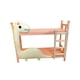 thumbnail image 3 of Muebles Para Muñecas Cama Apilable Para Dormitorio Casa De Muñecas Mini Paisajes Rosa, 3 of 5