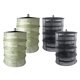 thumbnail image 2 of 4x Rejilla De Secado De Hierba Plegable Secadora De Rejilla Malla 4 Capas Negro + Verde Militar, 2 of 5