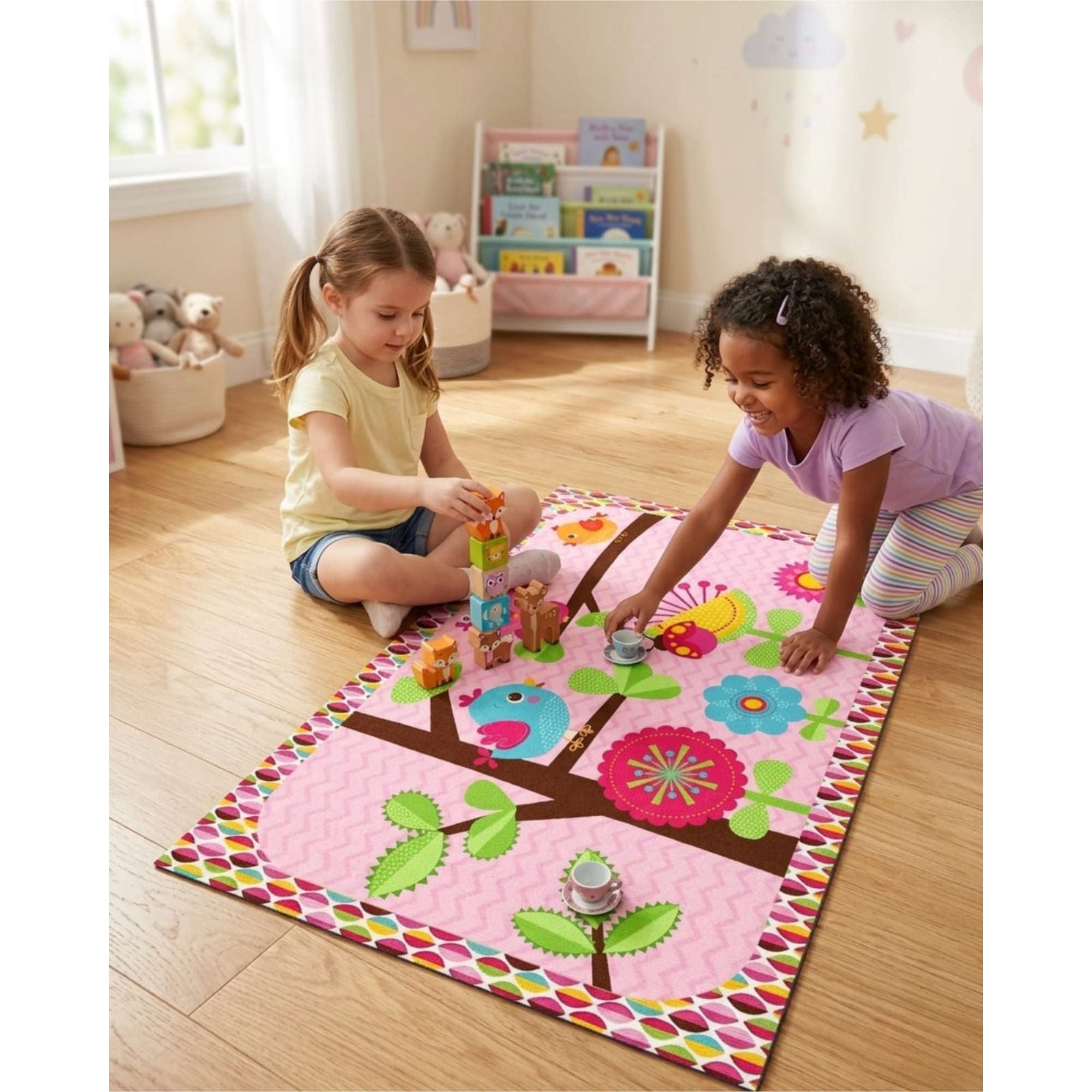 Mylhogar - Alfombra De Juegos Infantil Practica De 120x180cm