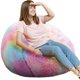 thumbnail image 1 of Sillón Puff Kisoy Redondo de 91 cm con Piel Sintética Arcoíris, 1 of 7