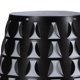 thumbnail image 4 of Lámpara de mesa Benzara de metal con base de trébol abierta, color negro, 120 V, 4 of 5
