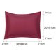 thumbnail image 2 of PiccoCasa Suaves Fundas de Almohada Oxford de Microfibra 1800 2Pcs, Estándar Rojo Vino, 2 of 7