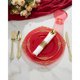 thumbnail image 3 of Vajilla desechable Goodluck 350 piezas roja con borde dorado para 50 invitados, 3 of 3
