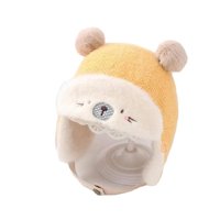 Gorro Para Bebe Con Cubre Orejas Osito Amarillo - Shopyclick