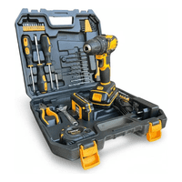 Erux - Juego De Taladro Inalámbrico Hoteche 20V P800104 Amarillo 50 Hx 60Hz