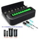 thumbnail image 2 of Pilas recargables CITYORK (paquete de 4, 5000 mAh) y cargador de pilas recargables LCD, 2 of 3