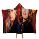 thumbnail image 1 of Giallo Terror Suspenso Manta Capa con Capucha Anti-Bolitas, Manta de Lana Ártica Suave, Manta Portátil de Felpa Ligera y Lujosa, Poncho para Siesta en Casa y Oficina, 100*130cm, 1 of 6