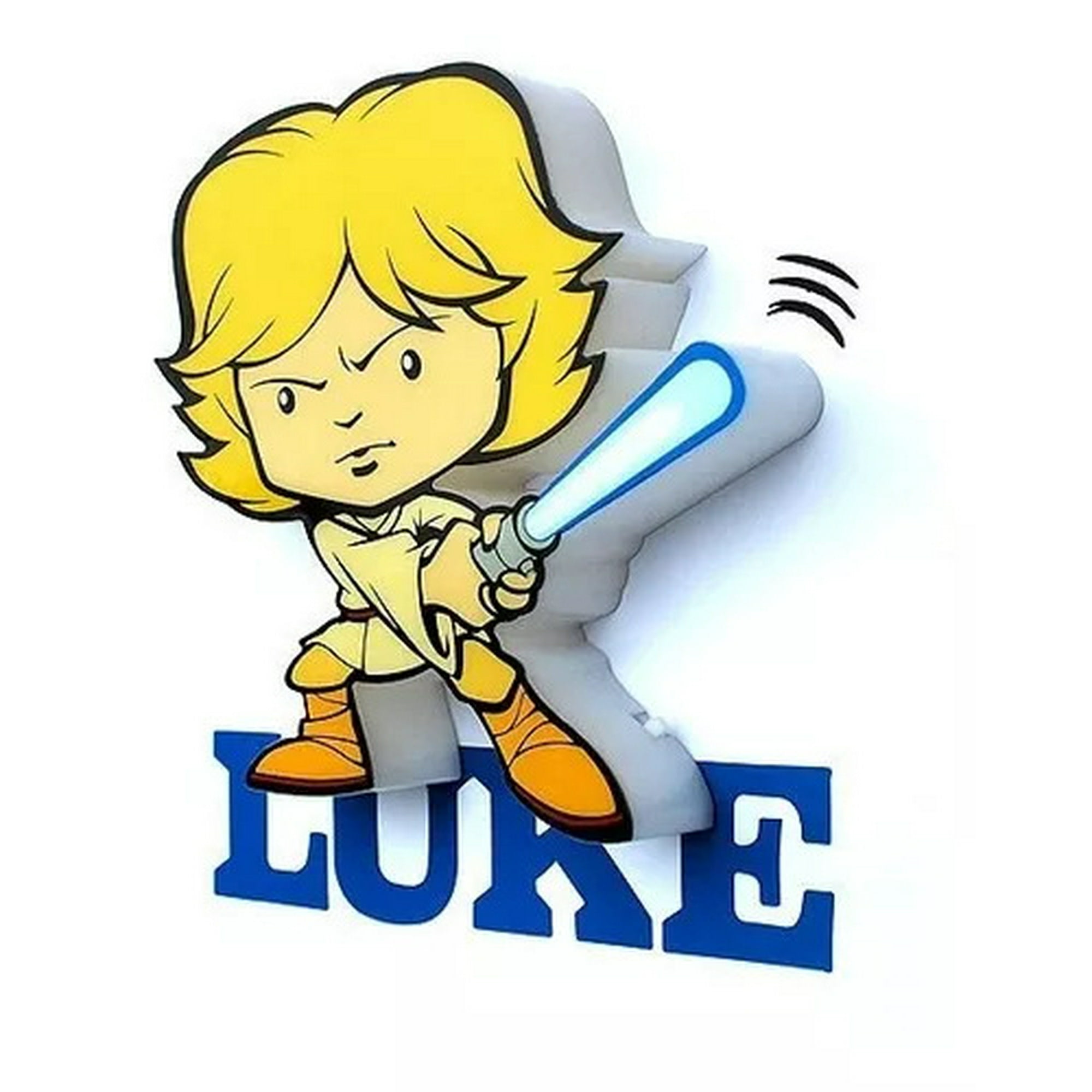 Fxlight - Lampara Mural 3d Mini Luke Skywalker Star Wars