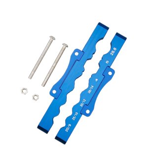 Magideal - Tornillo De Banco De Herramienta De Reparación De Buje De Horquilla Delantera De Bicicleta De Metal, Soporte De Mordaza Amortiguador Multifuncional , Azul