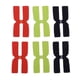 thumbnail image 4 of 6 piezas tiras de poder en forma de h de silicona de equilibrio de la raqueta de tenis multicolor, 4 of 5