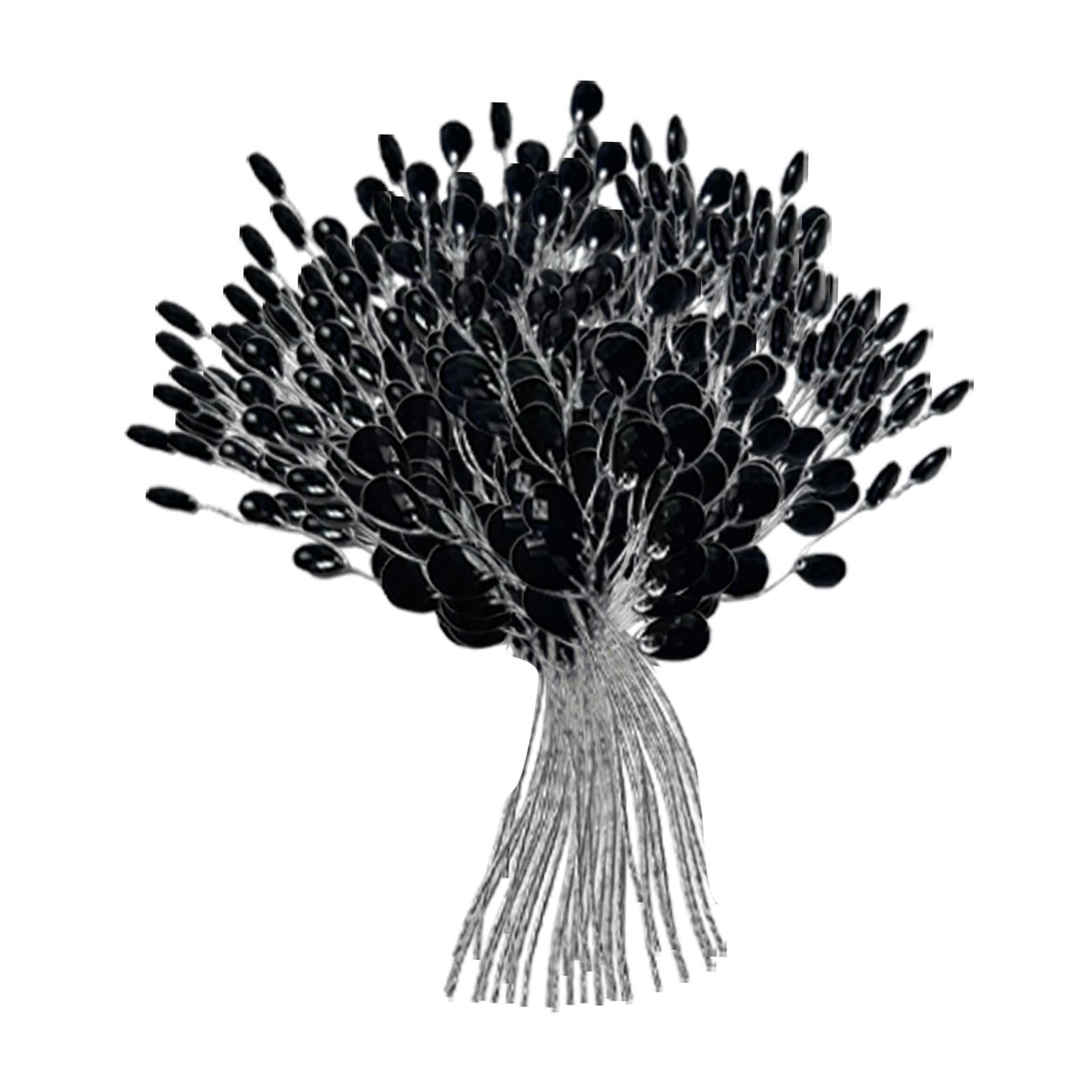 Bothyi - 30 Piezas De Ramas Artificiales De Acrílico Con Forma De Gota, Modernas Para Festivales, Bodas, Color Negro