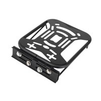 Ioensy - Portaequipajes Trasero Para Motocicleta, Estante De Almacenamiento Trasero Resistente Al Desgaste, Color Negro