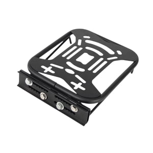 Ioensy - Portaequipajes Trasero Para Motocicleta, Estante De Almacenamiento Trasero Resistente Al Desgaste, Color Negro