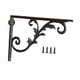 thumbnail image 5 of Soporte De Estante Decorativo De Diseño Antiguo, Soporte De Esquina Negro, Soporte De Hierro Fundido, Estilo C, 5 of 5