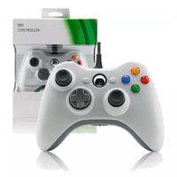 Genérico - Joystick Control Blanco Para Xbox 360 Pc Windows Con Cable