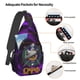 thumbnail image 4 of Bolsa tipo sling Bixinboy Psi Phi cruzada para viaje y senderismo para hombre, 4 of 9
