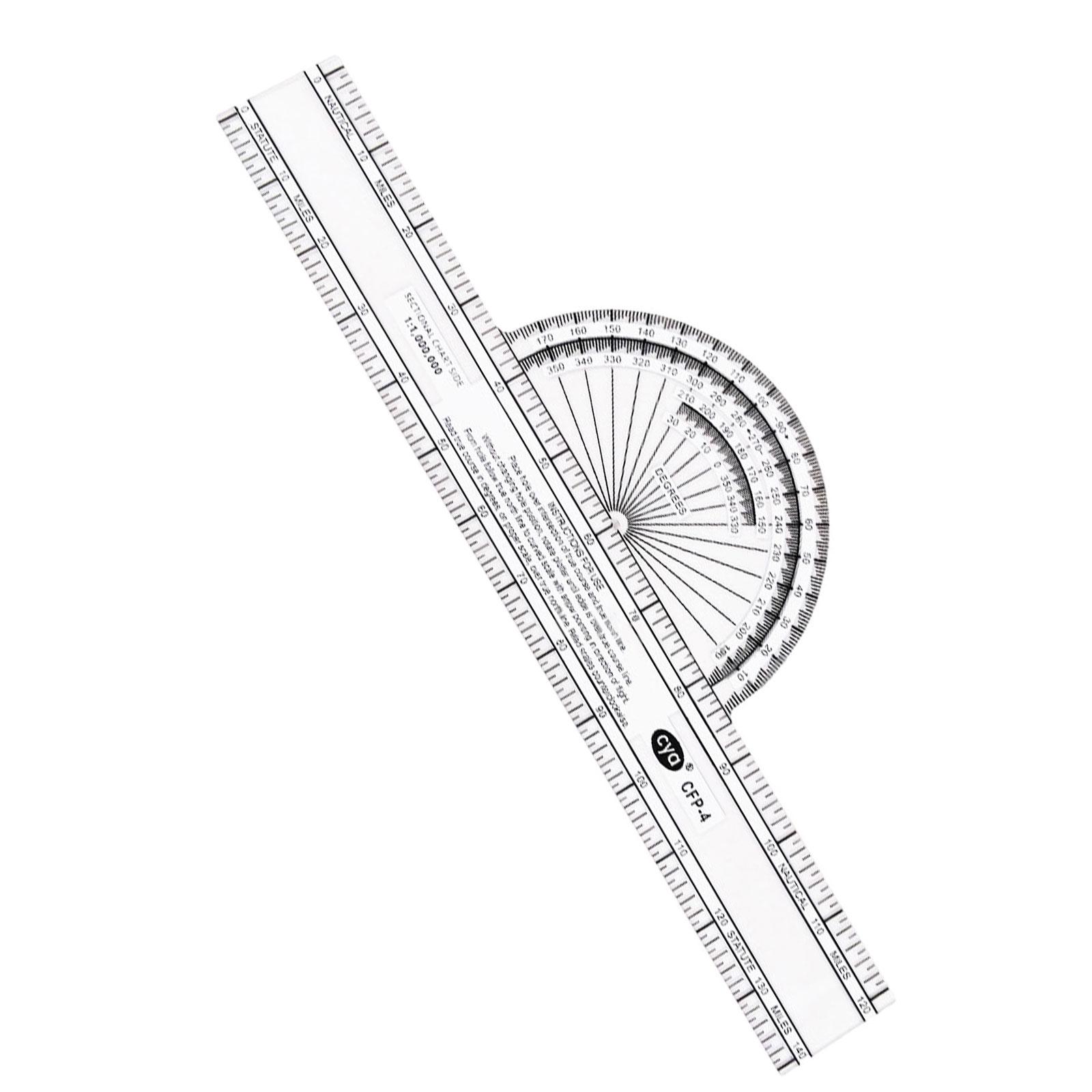 Magideal - Plotter Regla Deslizante De Aviación Navegación Aérea Gráficos Portátiles Fijos Accesorios Para Pilotos Resistentes Para Estudiantes Que Planifican Ppc4