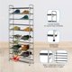 thumbnail image 3 of Estante para zapatos USTECH, expandible, 10 niveles, ajustable, aleación de acero, 3 of 7