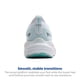 thumbnail image 3 of Zapatillas para correr Brooks Glycerin 22 para mujer, blanco/azul, talla 8.5, 3 of 6