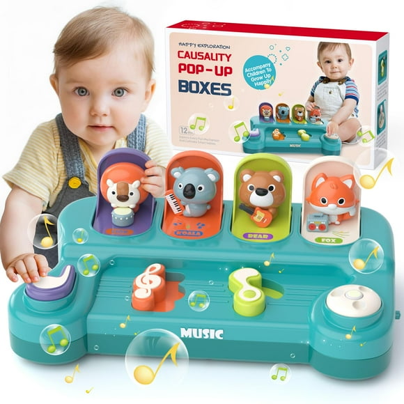 Montessori Toys usrela, animal plegable con música, de 6 a 18 meses