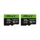 thumbnail image 1 of Tarjeta de memoria PNY Premier-X de 128 GB microSDXC clase 10 U3 V30, paquete de 2, 1 of 7