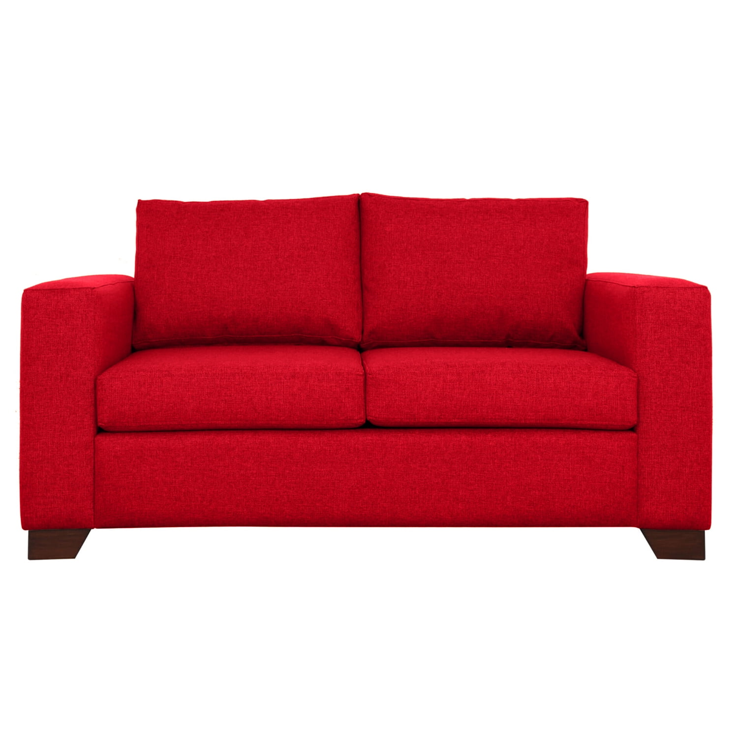 Living Store - Sofá 2 Cuerpos Chelsea 166 Cm Tela Rojo Sd