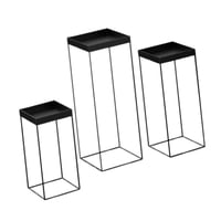 Bothyi - 3 Soportes Para Cupcakes, Decoración Para Mesa De Cocina, Color Negro