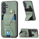 thumbnail image 1 of Funda Resistente para Samsung Galaxy S24 con Tarjetero y Soporte, Diseño Magnético Verde, 1 of 5